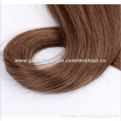 Black 7PCS Color 4# Full Head Clip In 100% Remy Human Hair Extensions